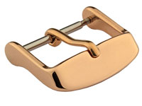 Polished Rose Gold-Coloured Stainless Steel Standard Watch Strap Buckle 30mm