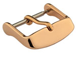 Polished Rose Gold-Coloured Stainless Steel Standard Watch Strap Buckle 26mm