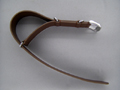 Leather Watch Strap Military NATO G10 Dark Brown 18mm