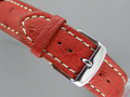 Genuine OSTRICH Skin Watch Strap Red 20mm