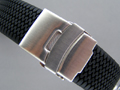 Silicone waterproof Watch Strap "Tyre Summer" Clasp Black 20mm