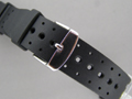 Silicone Waterproof Watch Strap N.D.Limits Black 24mm