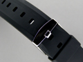 Silicone Waterproof Watch Strap "Holes" Black 22mm