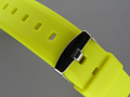 Silicone Waterproof Watch Strap Yellow 22mm