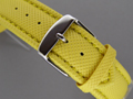 Polyurethane Waterproof Watch Strap Yellow 20mm