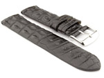 Genuine Alligator Leather Watch Strap FLORIDA Black 18mm