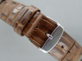 Genuine ALLIGATOR Skin Watch Strap Dark Brown 20mm