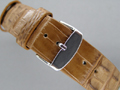 Genuine ALLIGATOR Skin Watch Strap Brown 20mm
