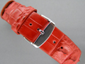 Genuine ALLIGATOR Skin Watch Strap Red 22mm