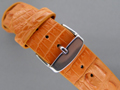 Genuine ALLIGATOR Skin Watch Strap Orange 20mm