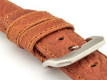 Genuine Buffalo Leather WATCH STRAP Bizon Brown/Brown 24mm