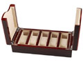 Wooden Watch Case 5 Watches Butterfly Cherry Brown