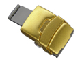 Gold stainless steel deployment clasp 18mm