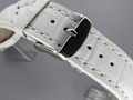 Leather Watch Strap CROCO VIP White 20mm