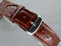 Leather Watch Strap CROCO XXXL Bourbon 22mm
