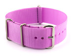 NATO G10 Watch Strap Military Nylon Divers (3 rings) Lilac 24mm