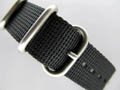 Nylon Watch Strap NATO G10 "Strong" Black 24mm