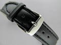 Leather Watch Strap +OPEN-ENDED Black 16mm