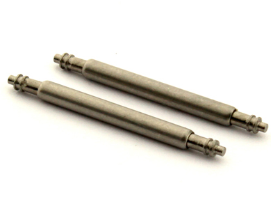 Two stainless steel watch strap spring bars/pins 26mm