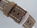 Leather Watch Strap PANOR Dark Brown 22mm
