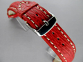 Genuine SHARK Skin Watch Strap Red 18mm