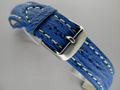 Genuine SHARK Skin Watch Strap Blue 24mm