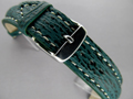 Genuine SHARK Skin Watch Strap Green 22mm