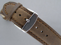 Leather Watch Strap TWISTER Dark Brown / Brown 24mm