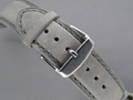 Leather Watch Strap TWISTER Grey / Grey 24mm