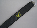 Nylon Velcro Watch Strap SPORT Black 20mm