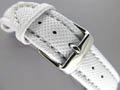 Polyurethane Waterproof Watch Strap White 20mm