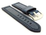Panerai Style Waterpoof Leather Watch Strap CONSTANTINE Blue 28mm