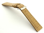Extra Long Watch Strap Croco Cream / White 28mm
