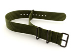 Nato G10 Nylon Watch Strap PVD Buckle Olive Green 20mm