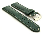Shark Leather Watch Strap VIP Green 20mm