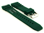 Silicone Rubber Watch Strap Band PRO Waterproof N.D.LIMITS Green 22mm