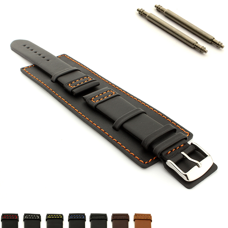 mens leather cuff watch band
