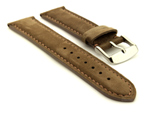 Suede Genuine Leather Watch Strap Teacher Coyote Brown 18mm