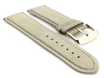 Leather Watch Strap Twister Grey / Grey 18mm