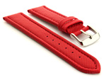 Polyurethane Waterproof Watch Strap Red 18mm