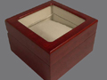 Wooden Watch Box for 1 wristwatch with the glass lid Wooden Watch Box for 1 wristwatch with the glass lid