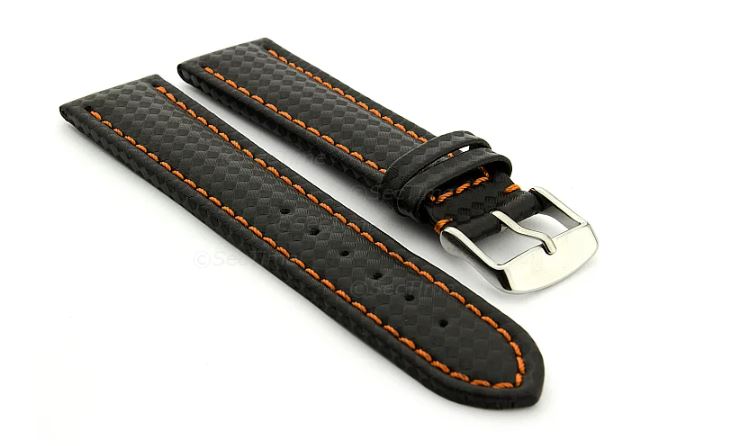 Style your watch effortlessly with a 22mm Black Leather Watch Strap. A classic choice for elegance, durability & all-day comfort.