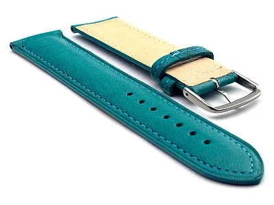 (image for) 16mm Turquoise Genuine Leather Watch Strap Band Vegetable Tanned Alan (1)