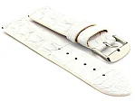 (image for) Genuine Alligator Leather Watch Strap FLORIDA White 20mm