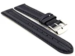 (image for) WATCH STRAP BASEL Genuine Leather Navy Blue/Blue 18mm 