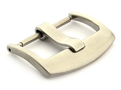 (image for) Brushed Silver-Coloured Stainless Steel Watch Strap Buckle BRD 22mm