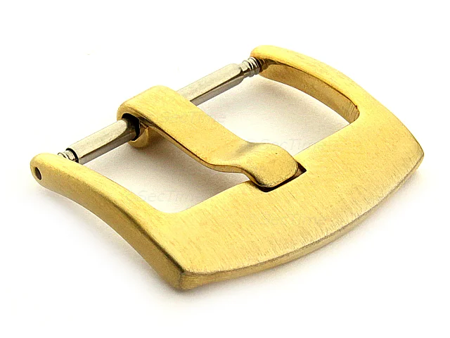 (image for) Brushed Yellow Gold-Coloured Stainless Steel Watch Strap Buckle BRD 20mm
