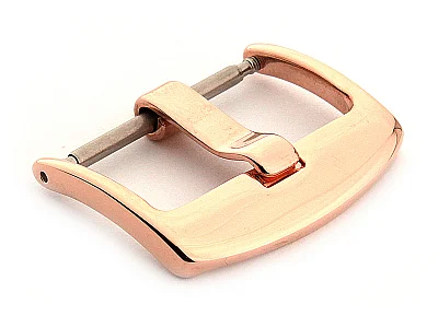 (image for) Polished Rose Gold-Coloured Stainless Steel Watch Strap Buckle BRD 20mm