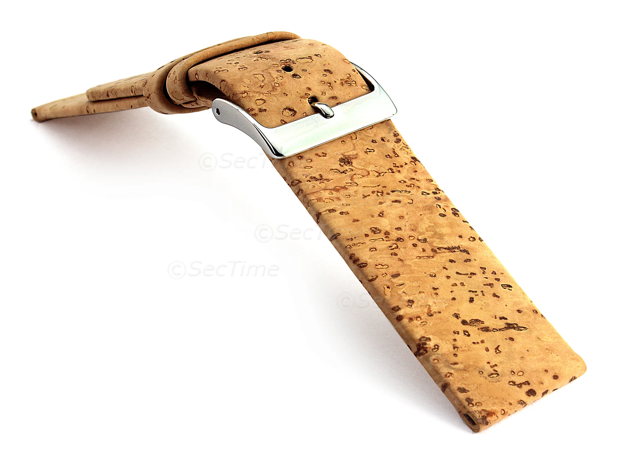 (image for) Real Cork Watch Strap Band Vegan Brown 12mm (2)