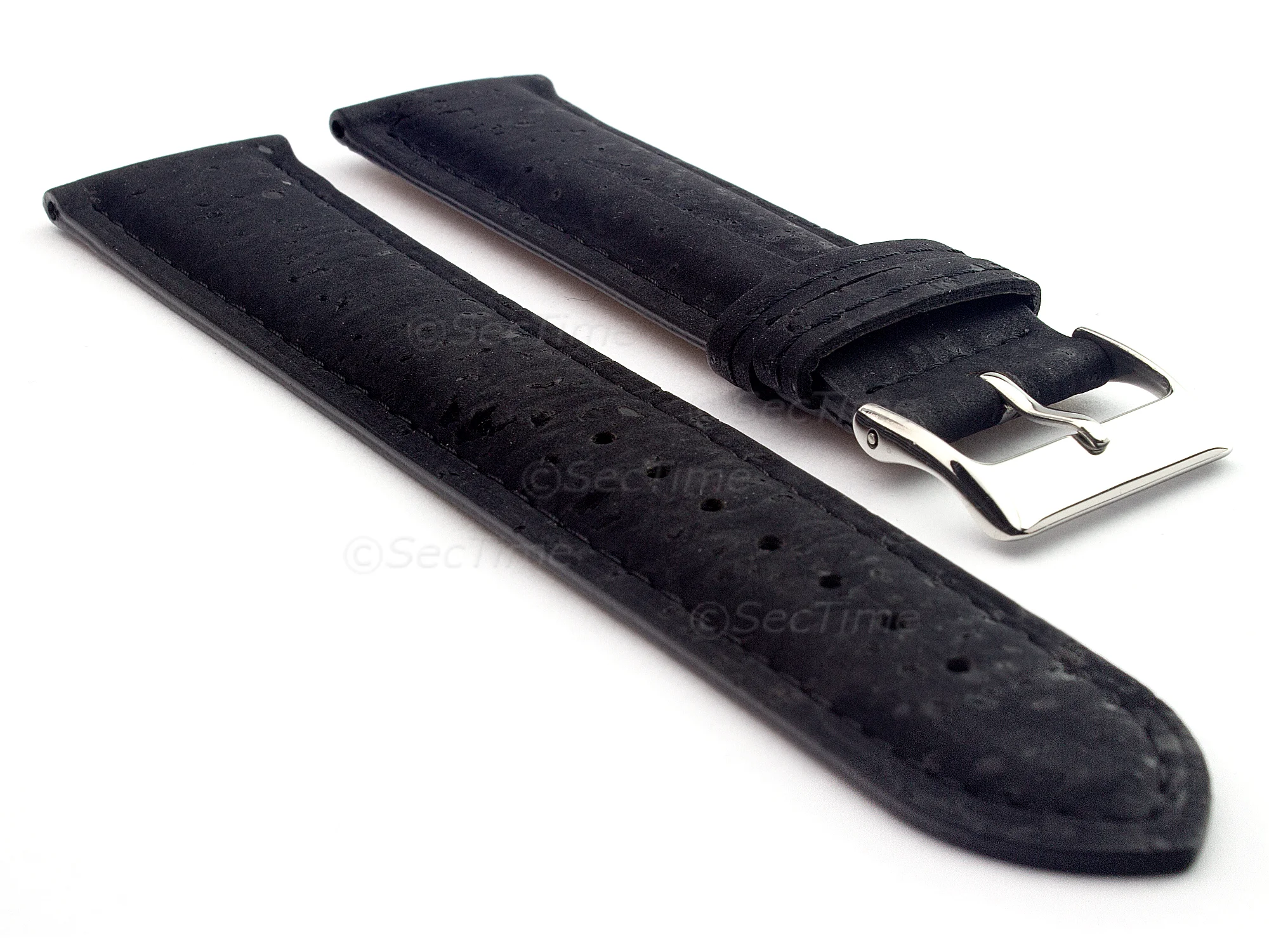 (image for) Real Cork Watch Strap Band Vegan - VIP Black 20mm